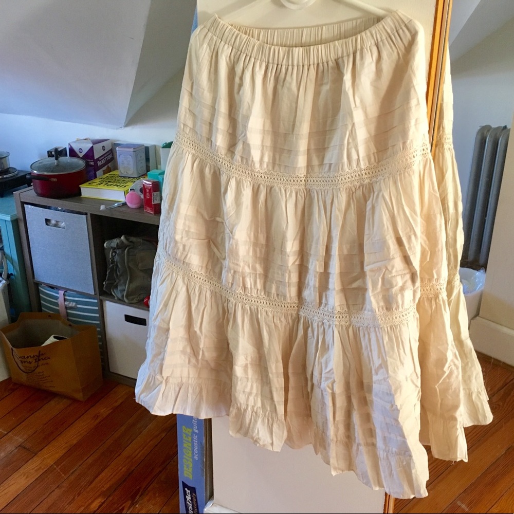 Vintage cotton maxi skirt